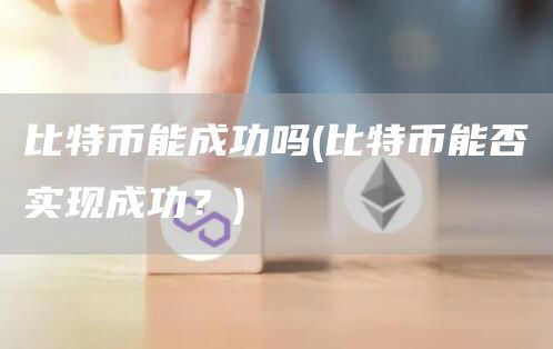 比特币能成功吗 - 比特币能否实现成功？